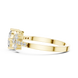 Ladies oval cluster diamond ring in gold with oval and round lab grown diamonds by Signora Jewels