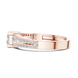Ladies princess split shank diamond ring in gold with princess and round lab grown diamonds by Signora Jewels