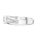 Ladies princess split shank diamond ring in gold with princess and round lab grown diamonds by Signora Jewels