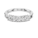 Ladies five stone diamond ring in gold with round lab grown diamonds by Signora Jewels