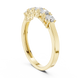 Ladies five stone diamond ring in gold with round lab grown diamonds by Signora Jewels