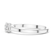 Ladies three stone diamond ring in gold with round lab grown diamonds by Signora Jewels