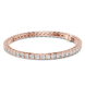 Classic round diamond tennis bracelet available in yellow gold white gold and rose gold with 49 brilliant diamonds in elegant collet setting design