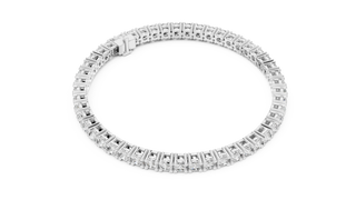 Round Diamond Tennis Bracelet in White Gold