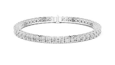 Diamond bracelet on a white background