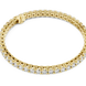 Classic round diamond tennis bracelet available in yellow gold white gold and rose gold with 49 brilliant diamonds in elegant collet setting design