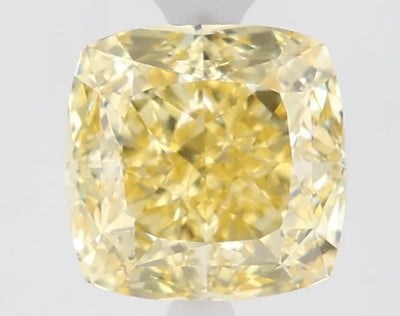 1.64ct Cushion Fancy Intense Yellow VVS2 Lab-Grown Diamond