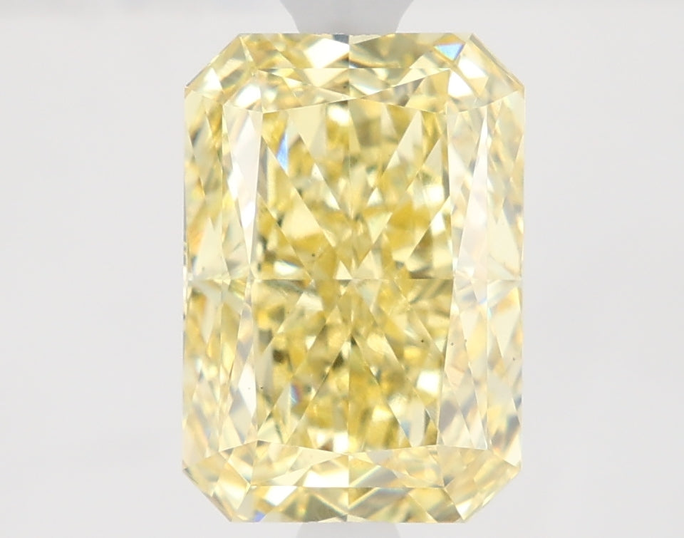 2.58ct Radiant Fancy Intense Yellow VS2 Lab-Grown Diamond