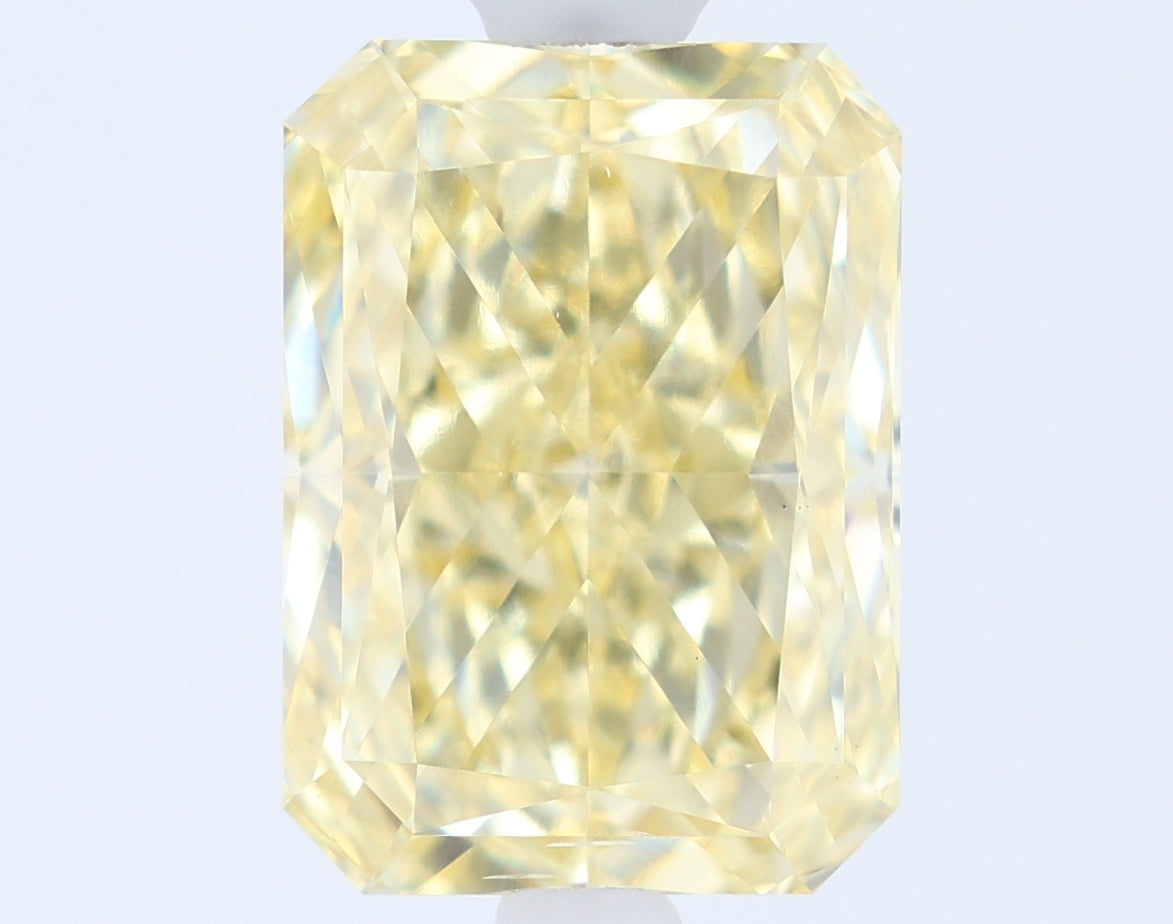 1.36ct Radiant Fancy Intense Yellow VS2 Lab-Grown Diamond