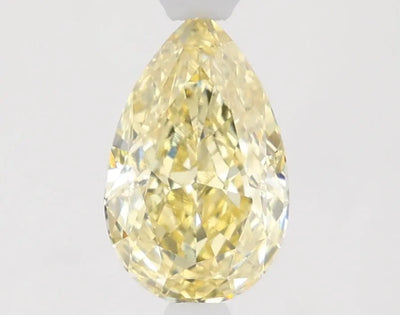 1.29ct Pear Fancy Intense Yellow VS1 Lab-Grown Diamond