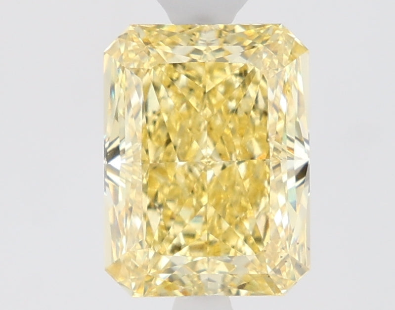 1.61ct Radiant Fancy Intense Yellow VS2 Lab-Grown Diamond