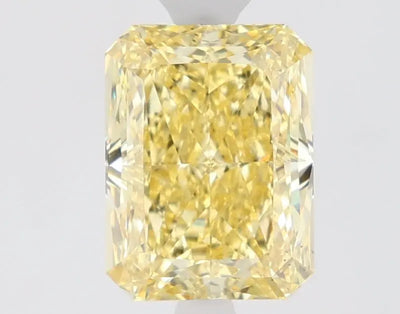 1.61ct Radiant Fancy Intense Yellow VS2 Lab-Grown Diamond