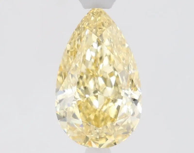 1.18ct Pear Fancy Intense Yellow VS1 Lab-Grown Diamond