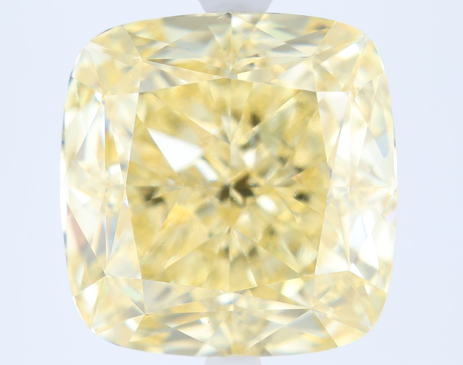 5.18ct Cushion Fancy Yellow VVS2 Lab-Grown Diamond