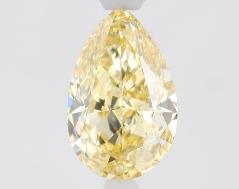 1.07ct Pear Fancy Intense Yellow VS1 Lab-Grown Diamond
