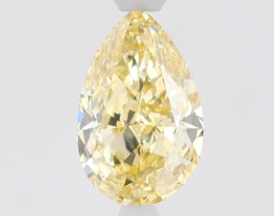 1.07ct Pear Fancy Intense Yellow VS1 Lab-Grown Diamond