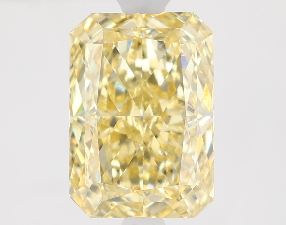 2.54ct Radiant Fancy Intense Yellow VS1 Lab-Grown Diamond
