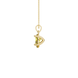 Side profile, yellow gold canary yellow pendant, classic basket gallery.
