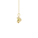 Side profile, yellow gold canary yellow pendant, vintage basket gallery.