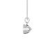 Asscher cut colored gemstone pendant in gold with secure six-prong solitaire setting