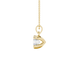 Asscher cut colored gemstone pendant in gold with secure six-prong solitaire setting