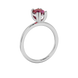 Side profile, white gold raspberry red ring, vintage basket gallery.