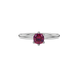 Royal Cushion Solitaire Gemstone Ring