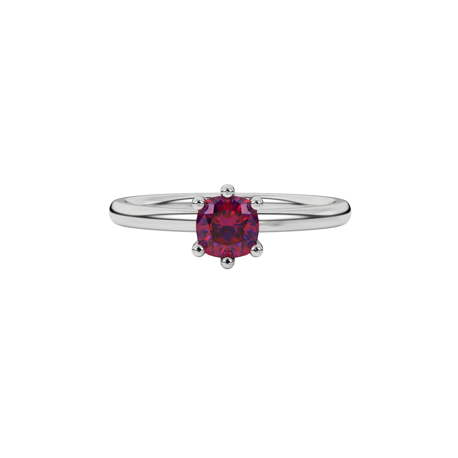 Royal Cushion Solitaire Gemstone Ring