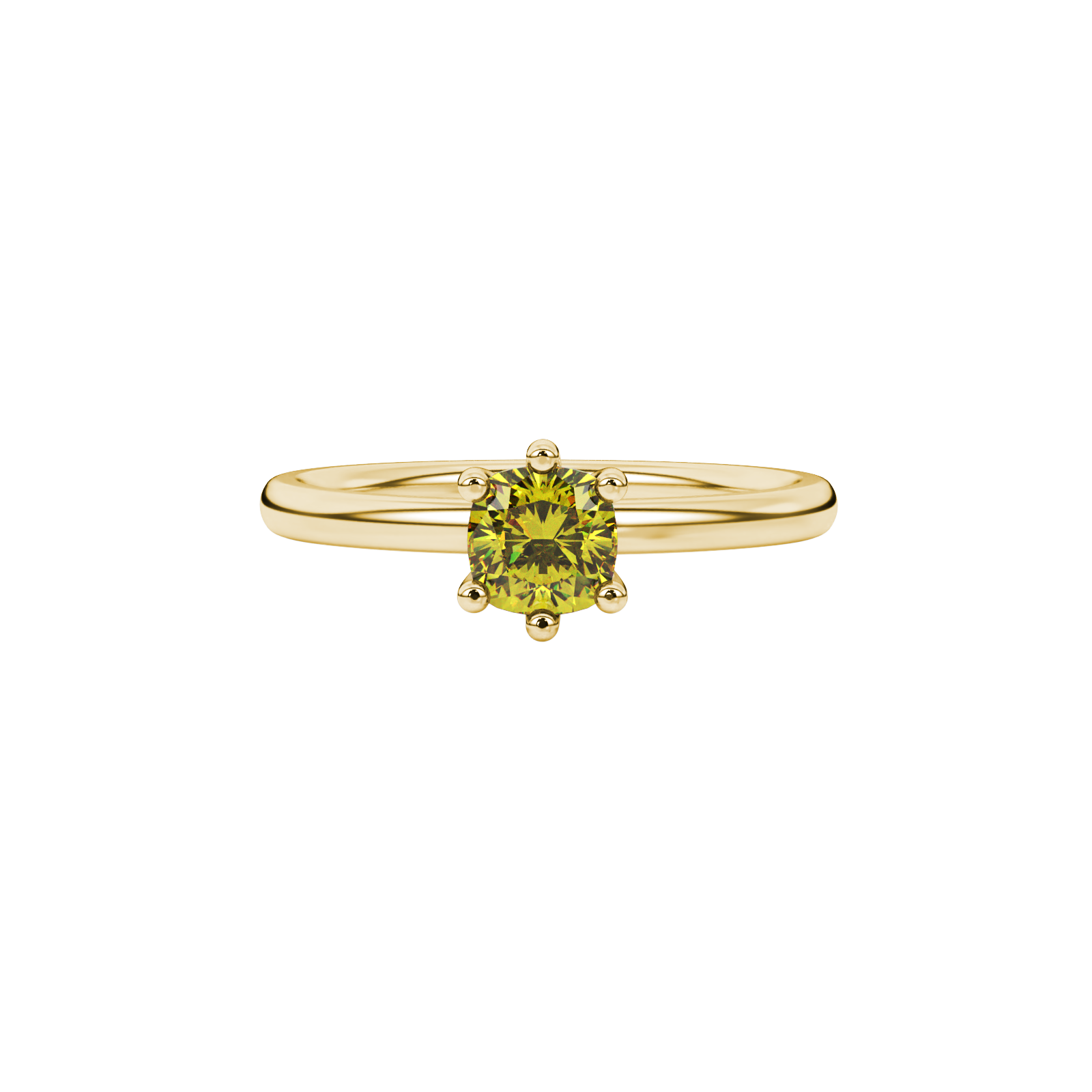 Royal Cushion Solitaire Gemstone Ring