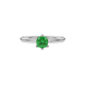 Royal Cushion Solitaire Gemstone Ring