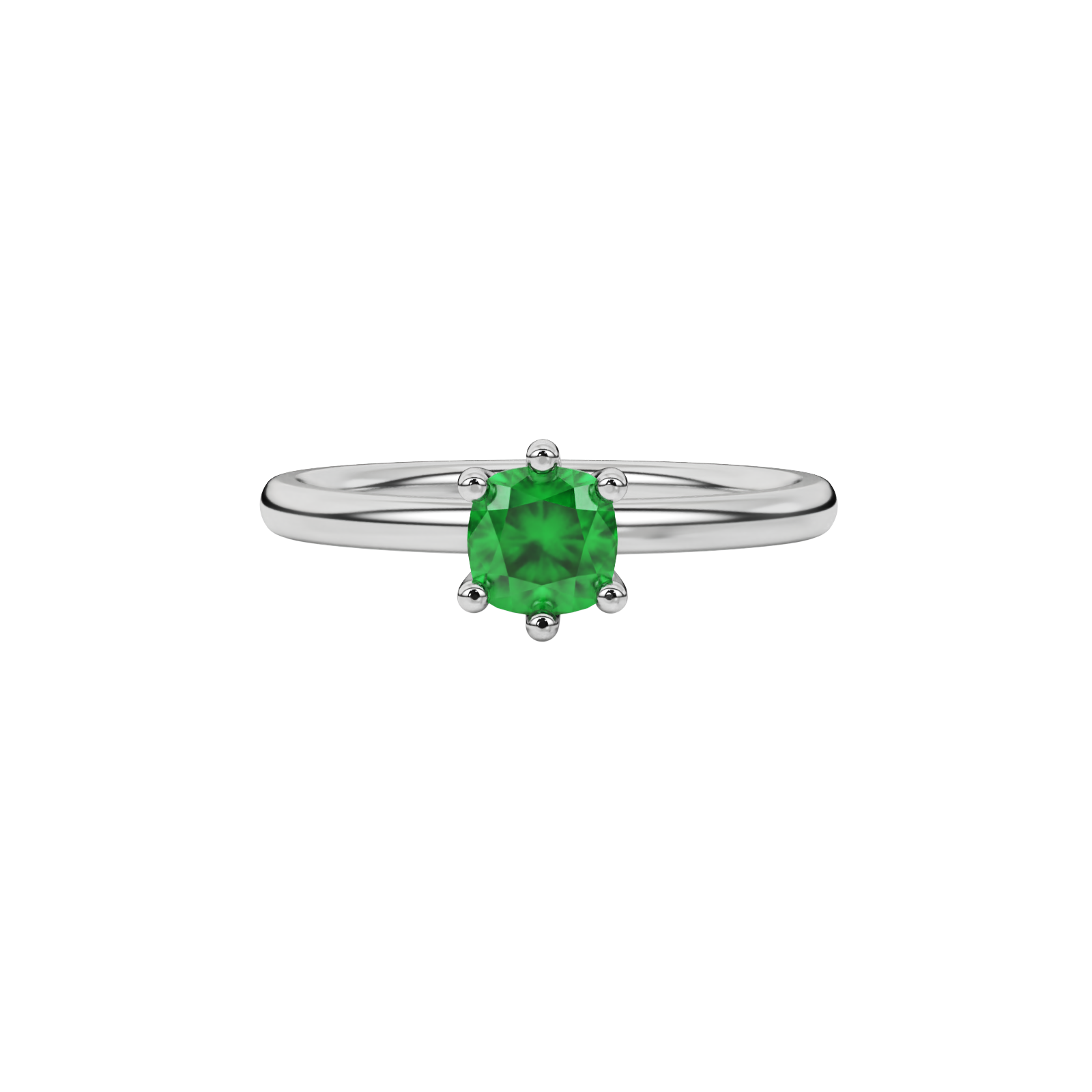 Royal Cushion Solitaire Gemstone Ring