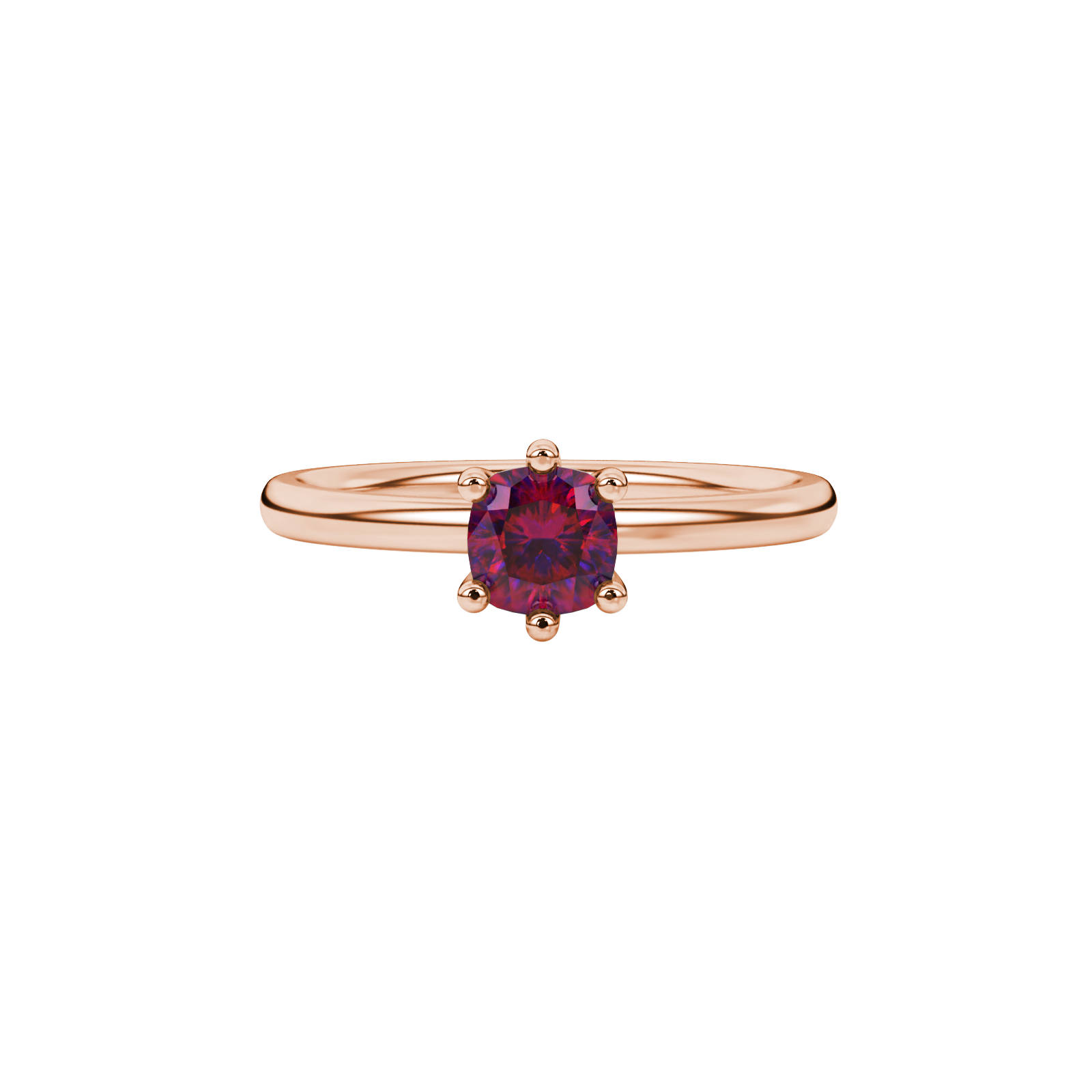 Royal Cushion Solitaire Gemstone Ring