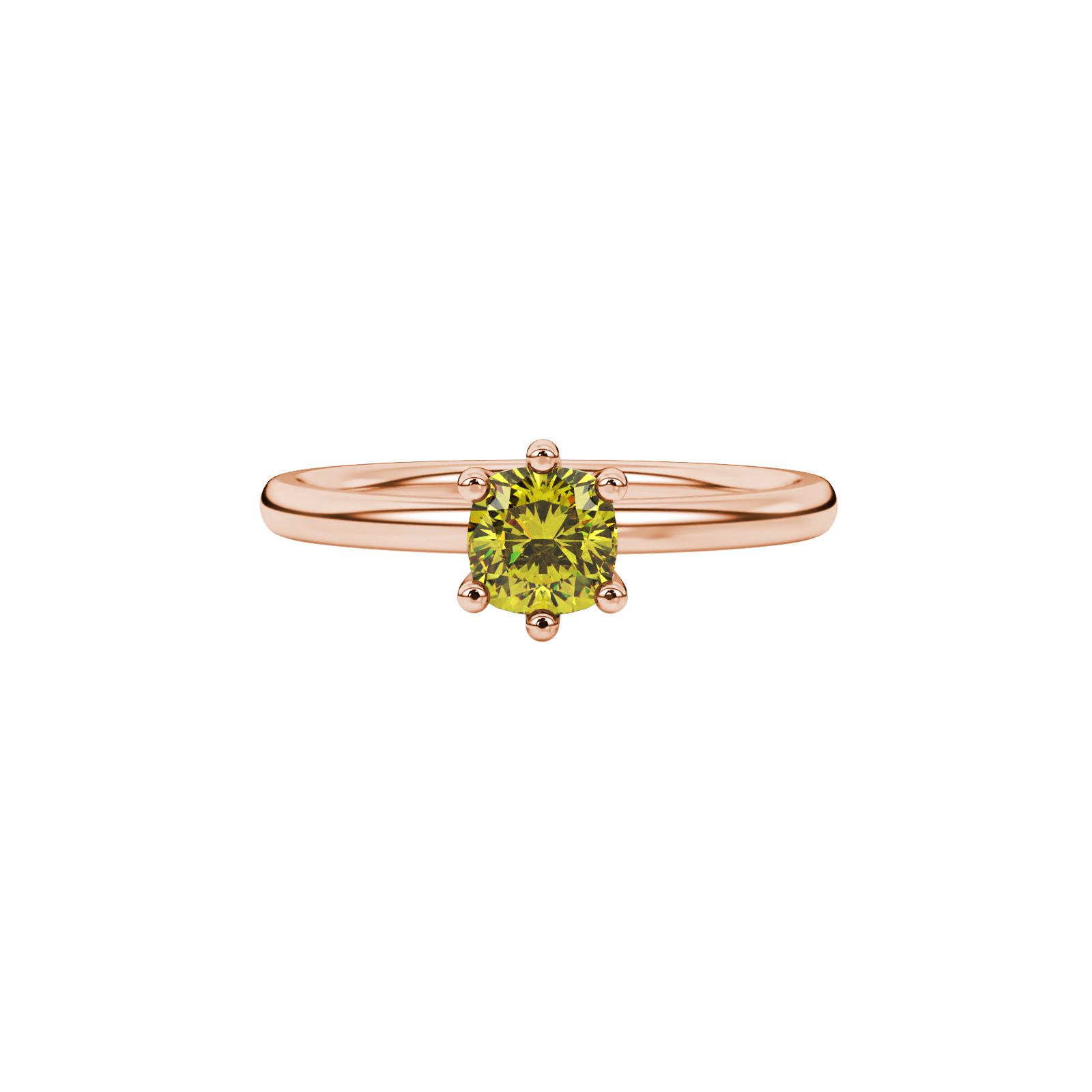 Royal Cushion Solitaire Gemstone Ring