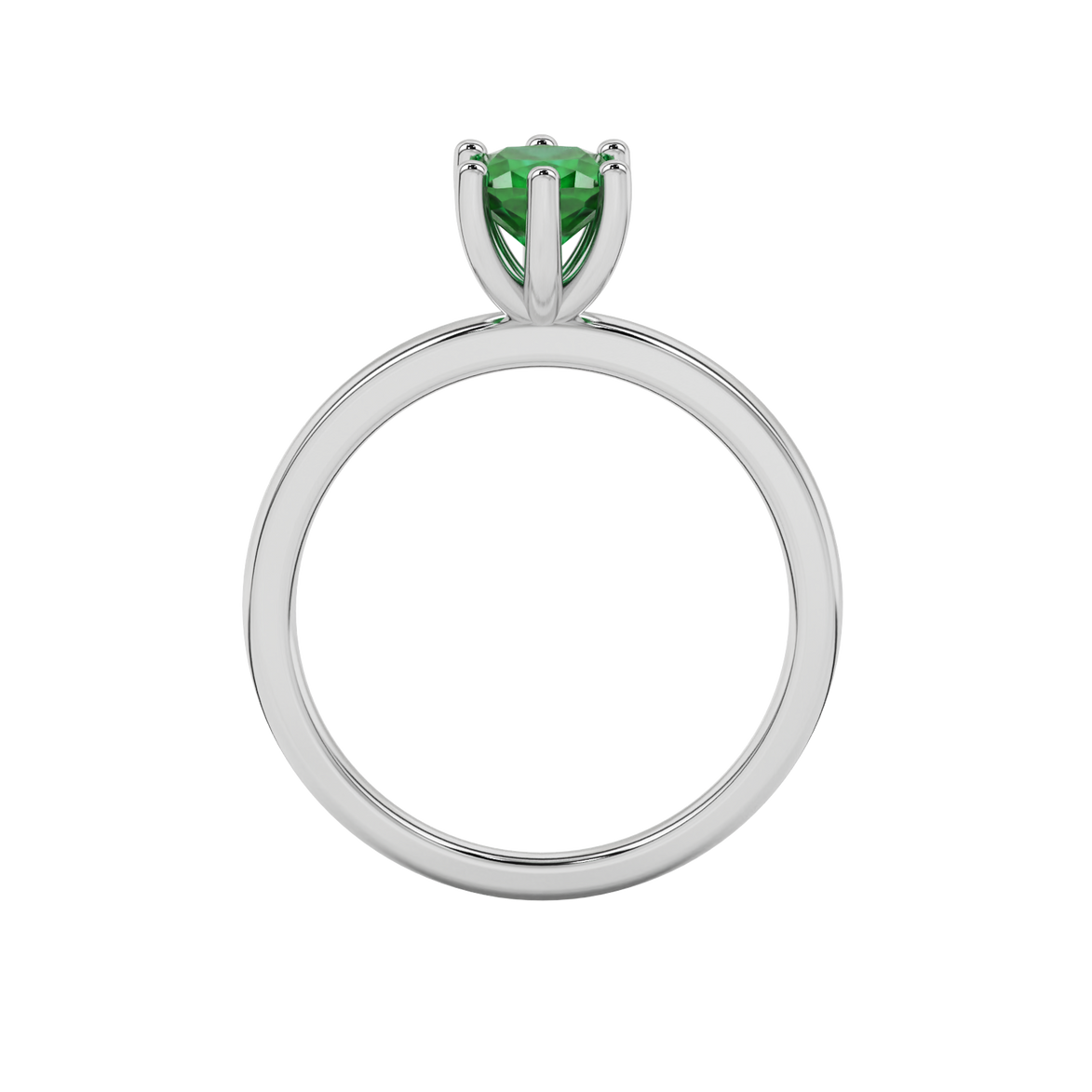 Royal Cushion Solitaire Gemstone Ring
