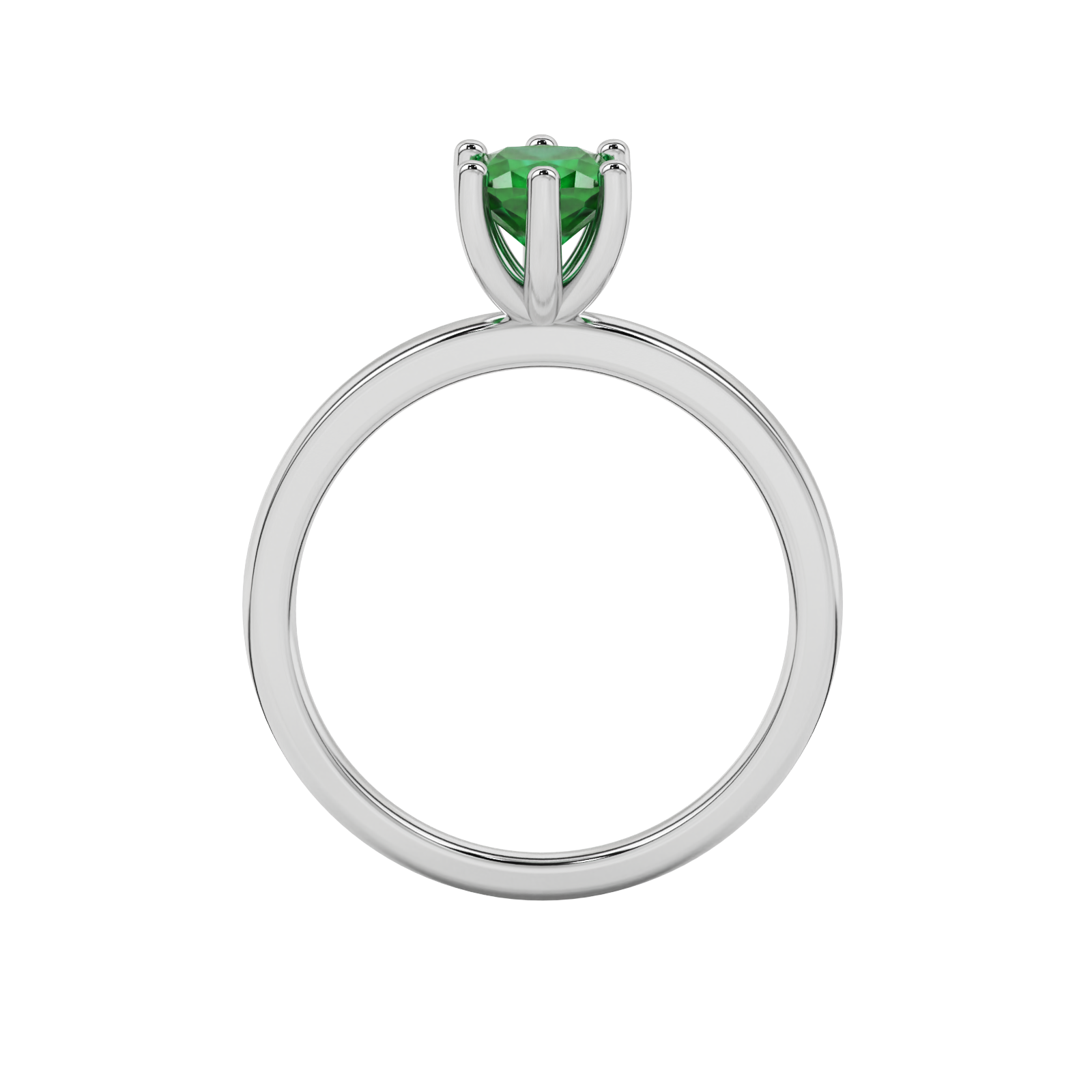 Royal Cushion Solitaire Gemstone Ring