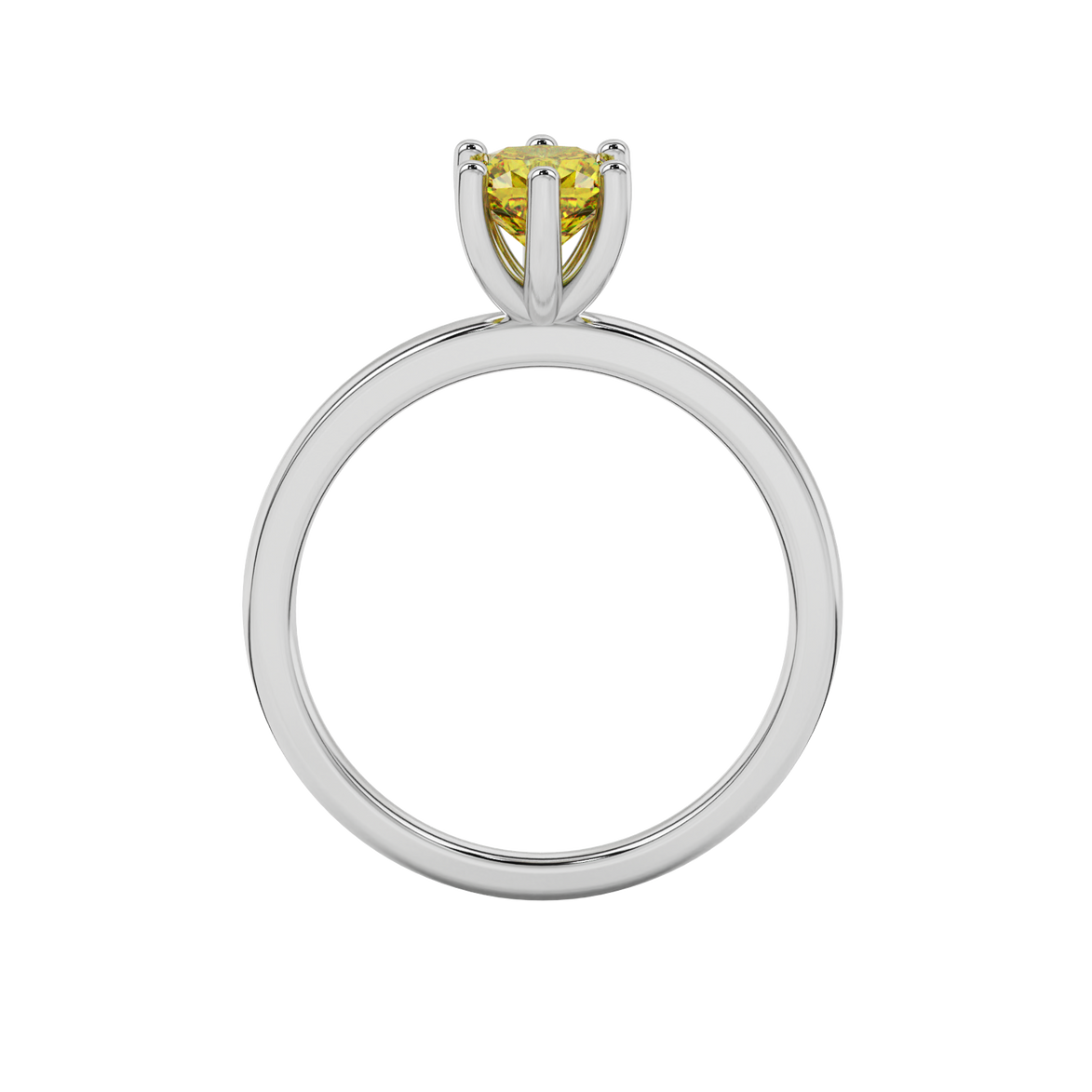Royal Cushion Solitaire Gemstone Ring