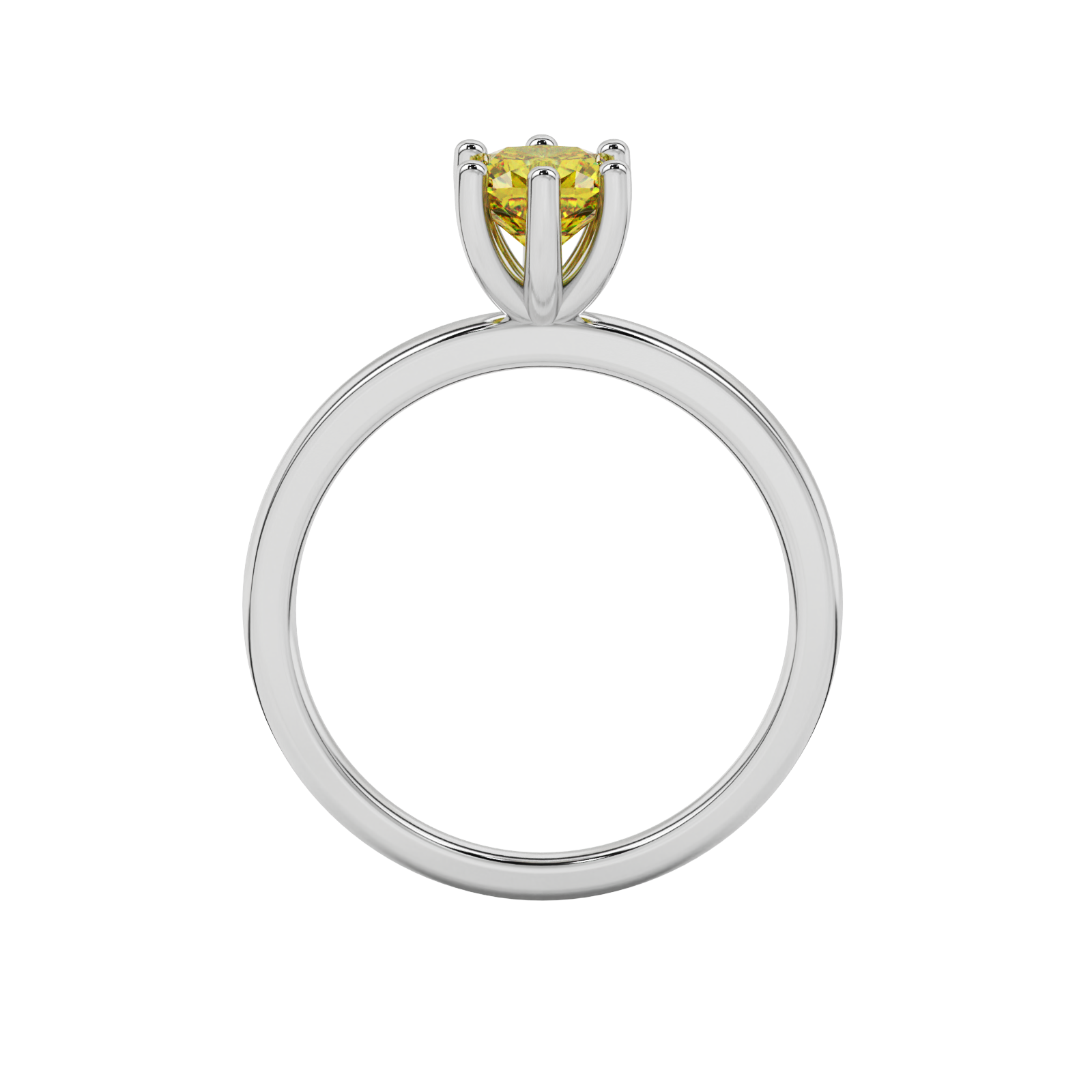 Royal Cushion Solitaire Gemstone Ring