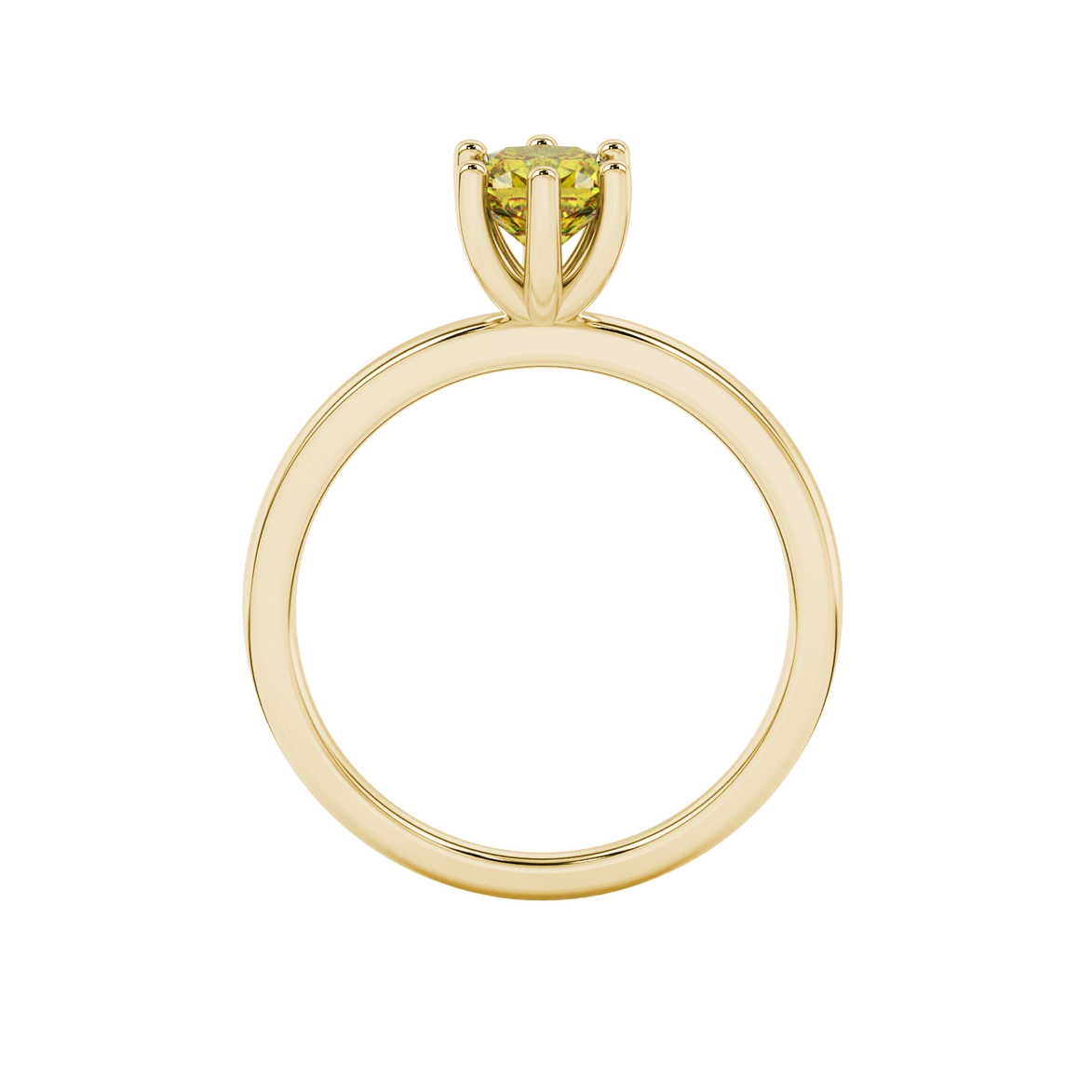 Royal Cushion Solitaire Gemstone Ring