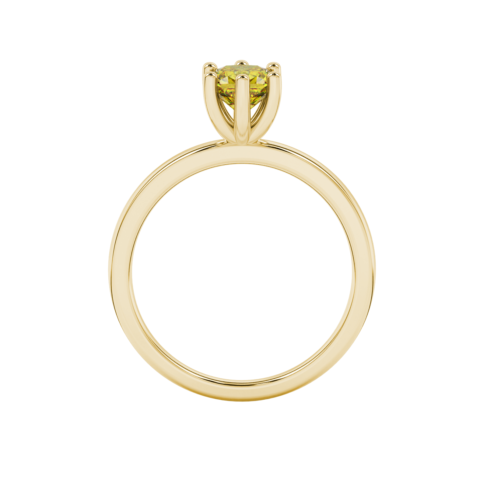 Royal Cushion Solitaire Gemstone Ring
