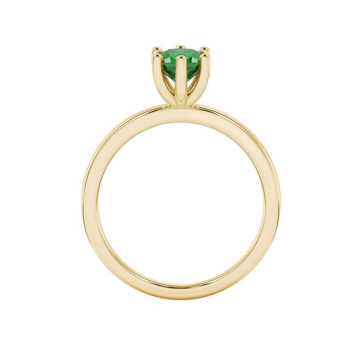 Royal Cushion Solitaire Gemstone Ring