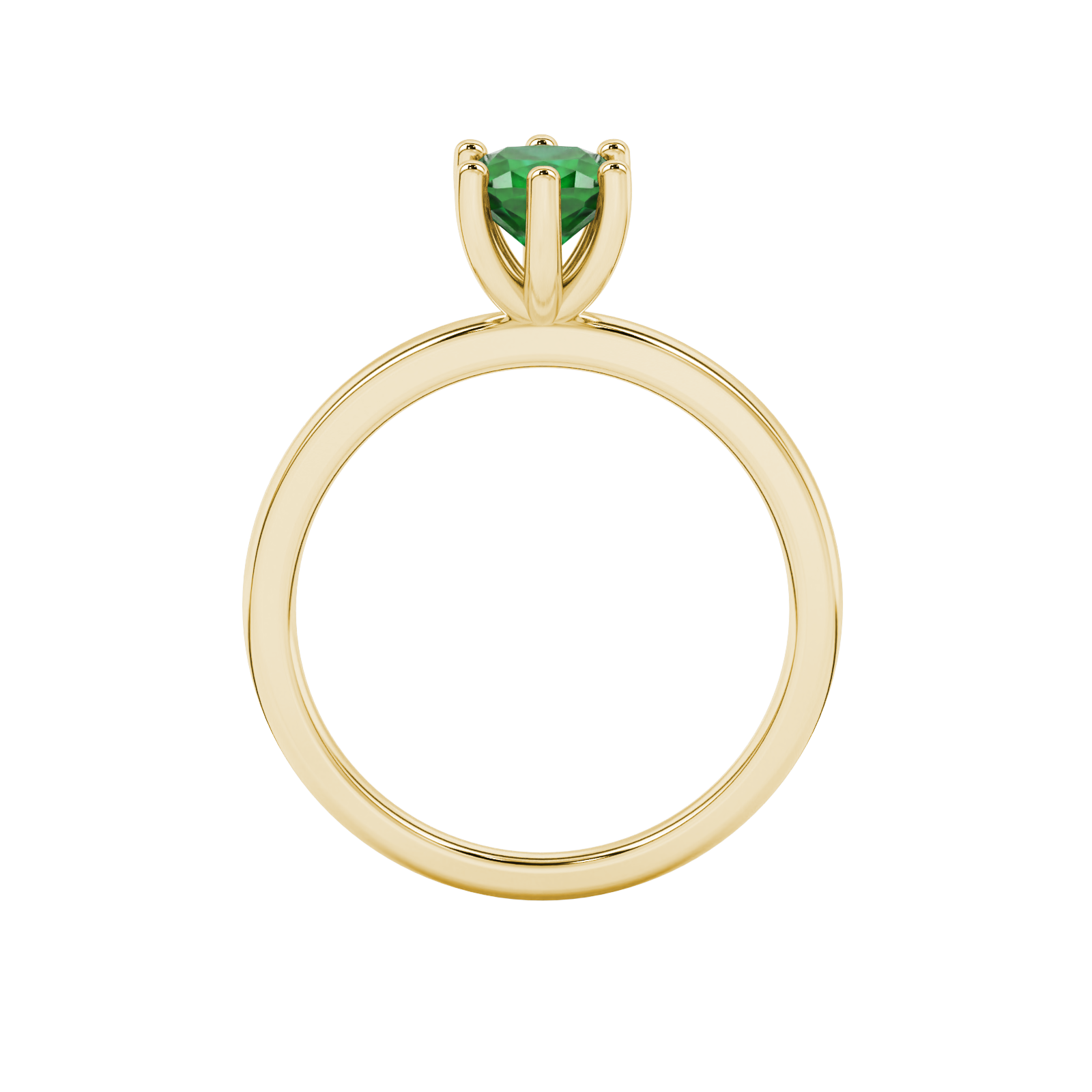 Royal Cushion Solitaire Gemstone Ring