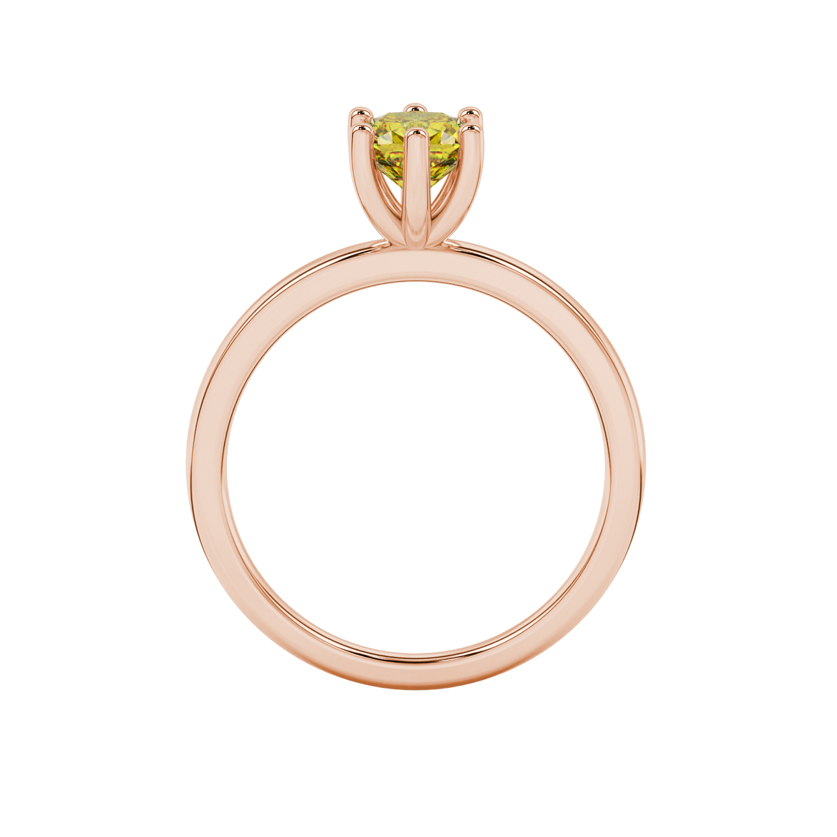 Royal Cushion Solitaire Gemstone Ring
