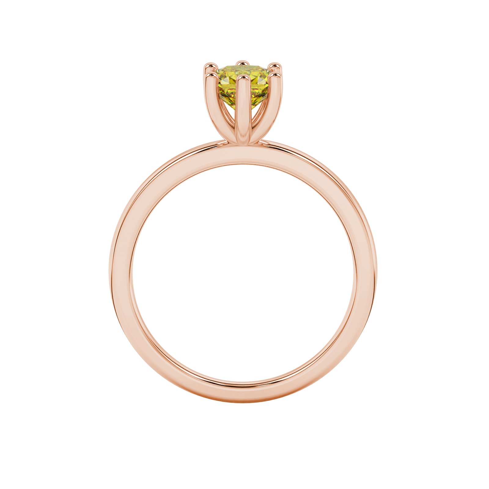 Royal Cushion Solitaire Gemstone Ring