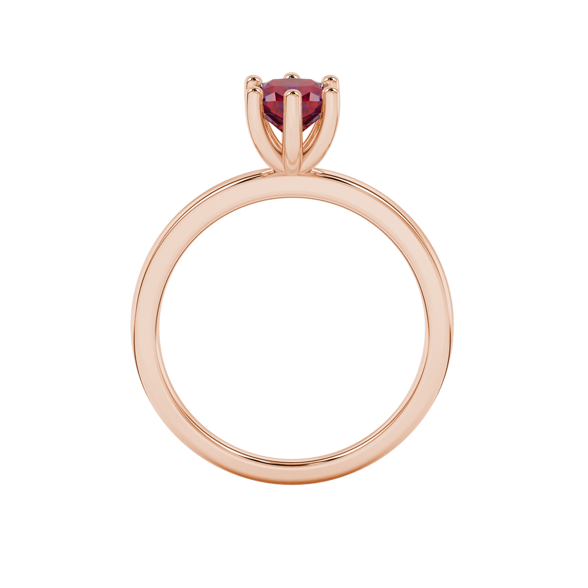 Royal Cushion Solitaire Gemstone Ring