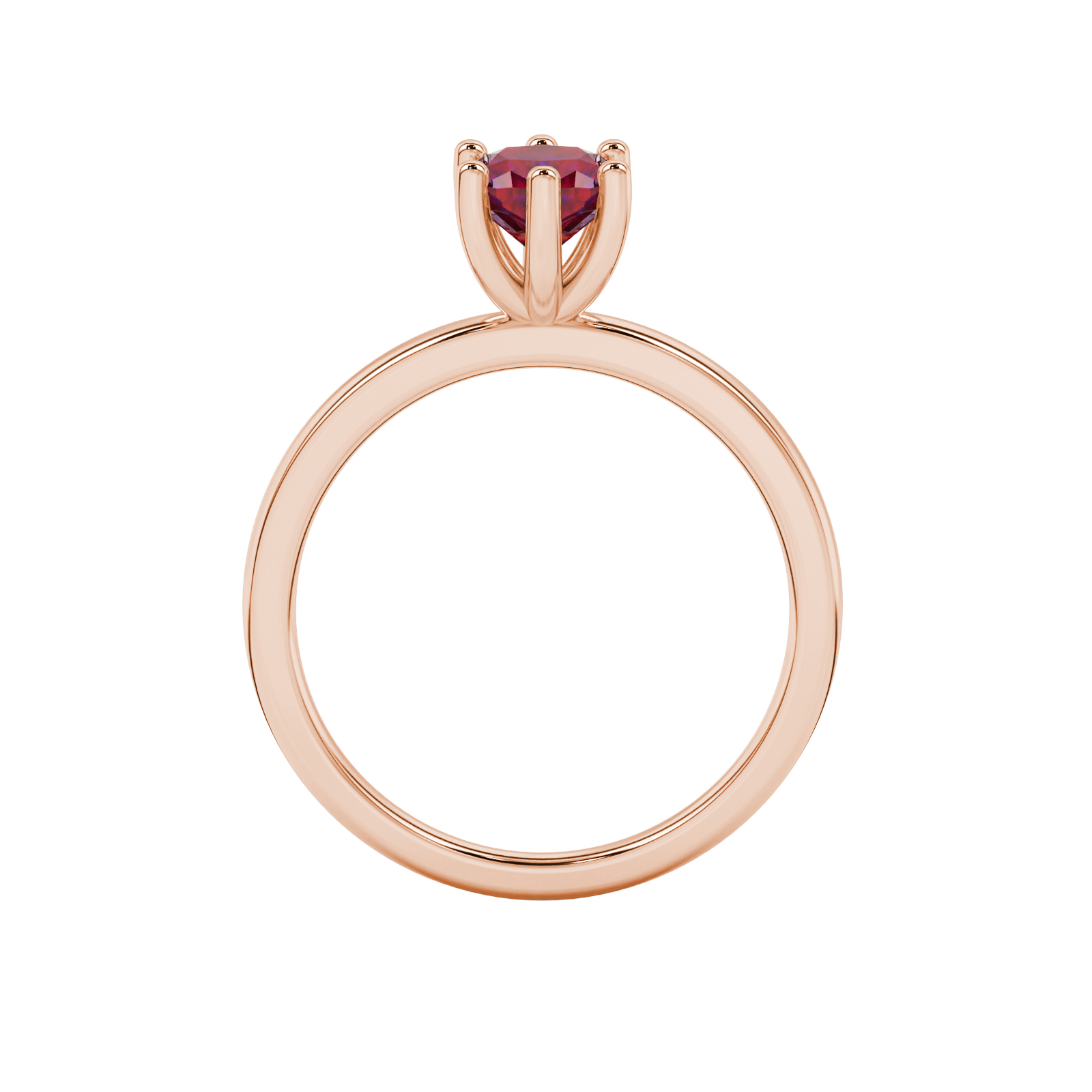 Royal Cushion Solitaire Gemstone Ring