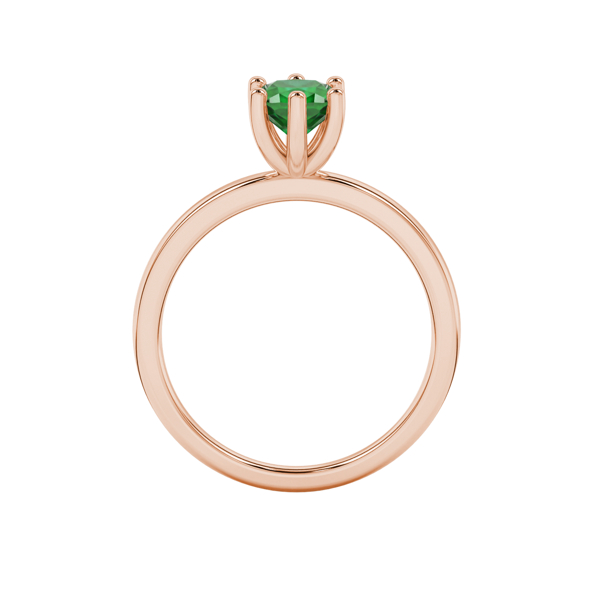 Royal Cushion Solitaire Gemstone Ring