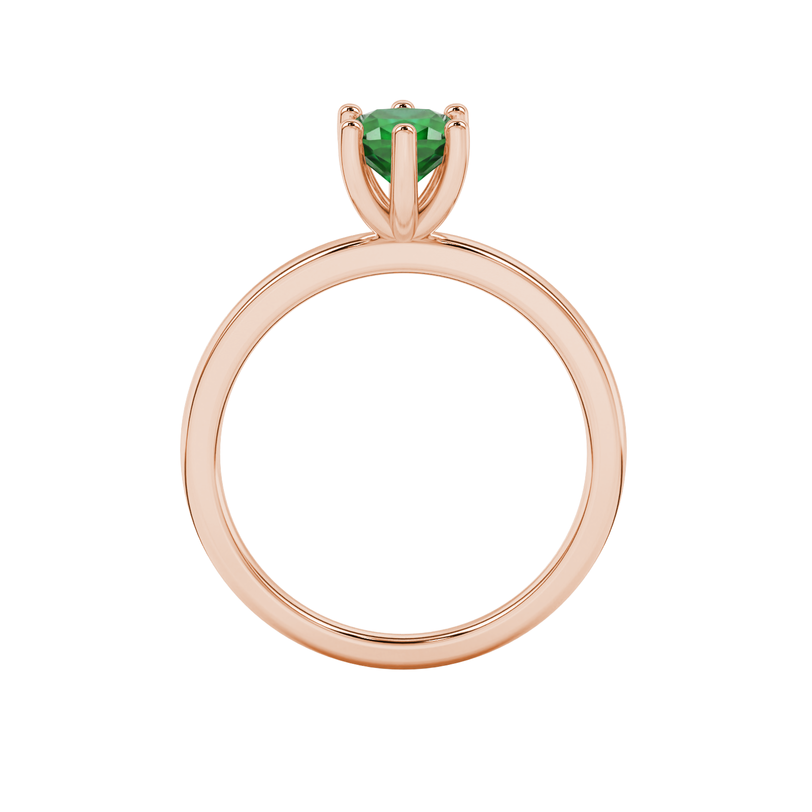 Royal Cushion Solitaire Gemstone Ring