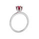 Royal Cushion Solitaire Gemstone Ring