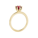 Royal Cushion Solitaire Gemstone Ring