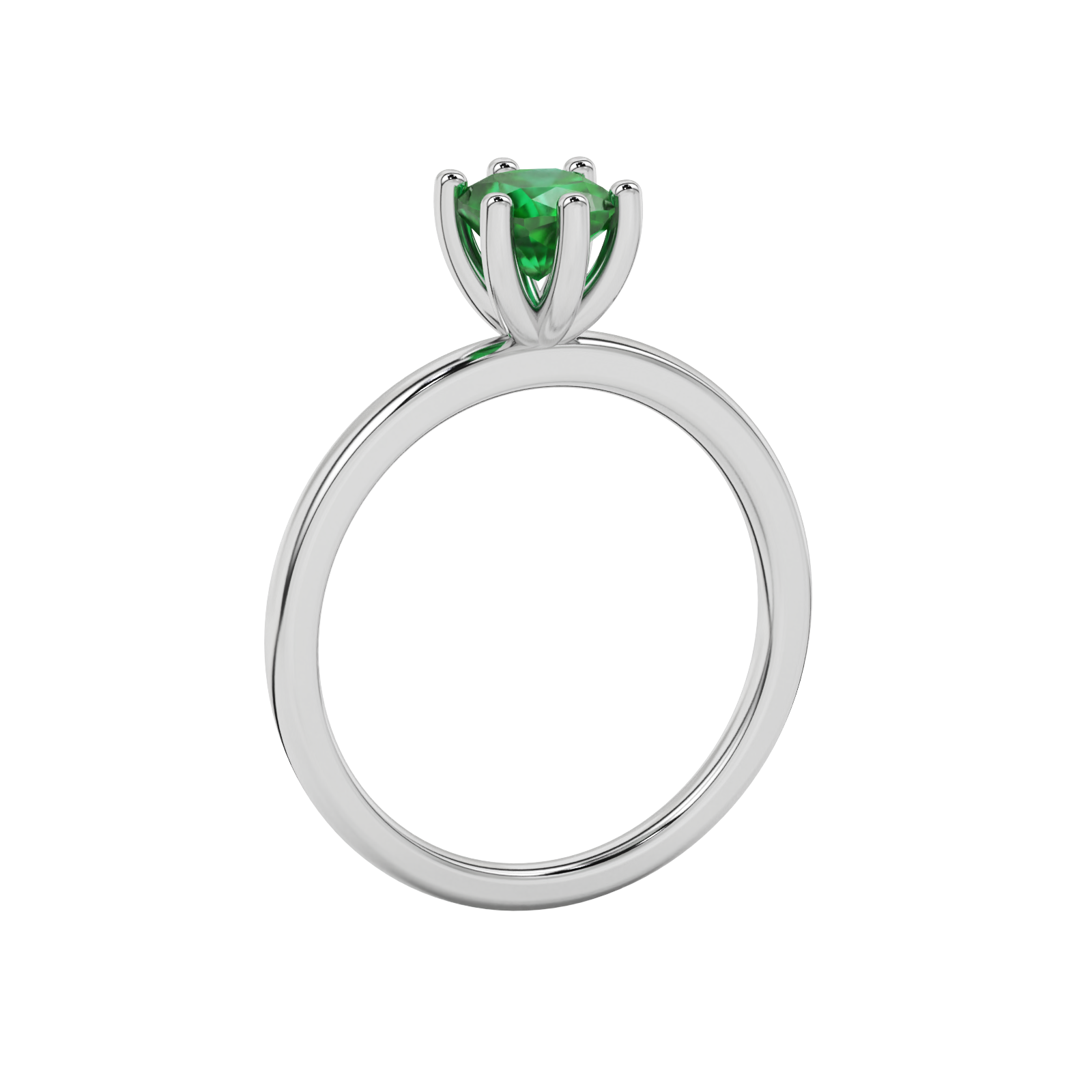 Royal Cushion Solitaire Gemstone Ring